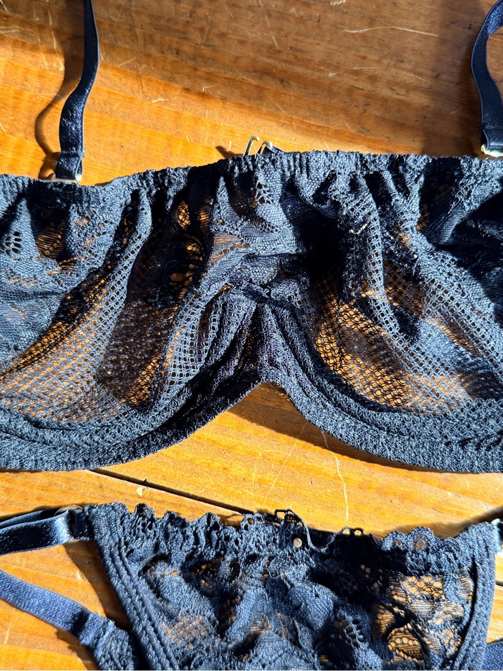 Gooseberry intimates black lace set XS - Picture 3 of 7